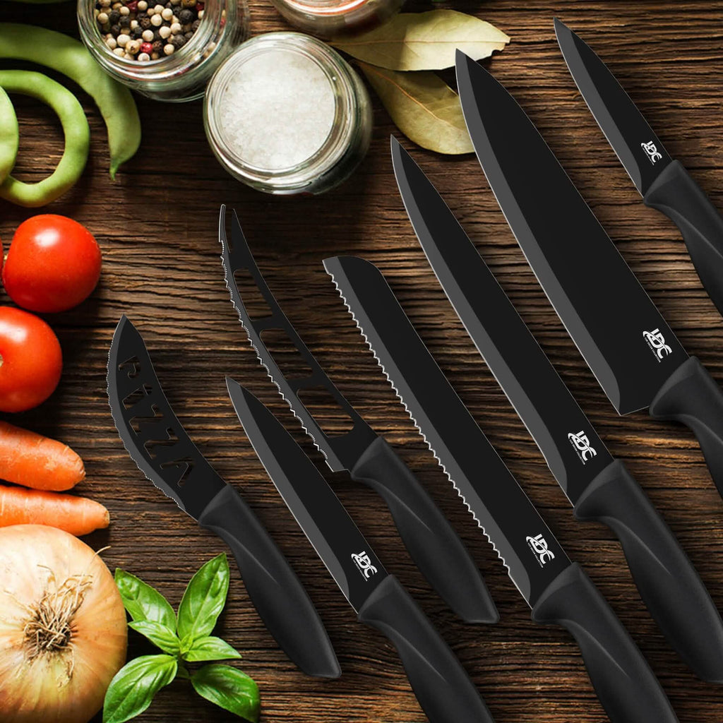 Lux Decor Collection Ensemble de couteaux de cuisine Couteaux en acier inoxydable ultra tranchants