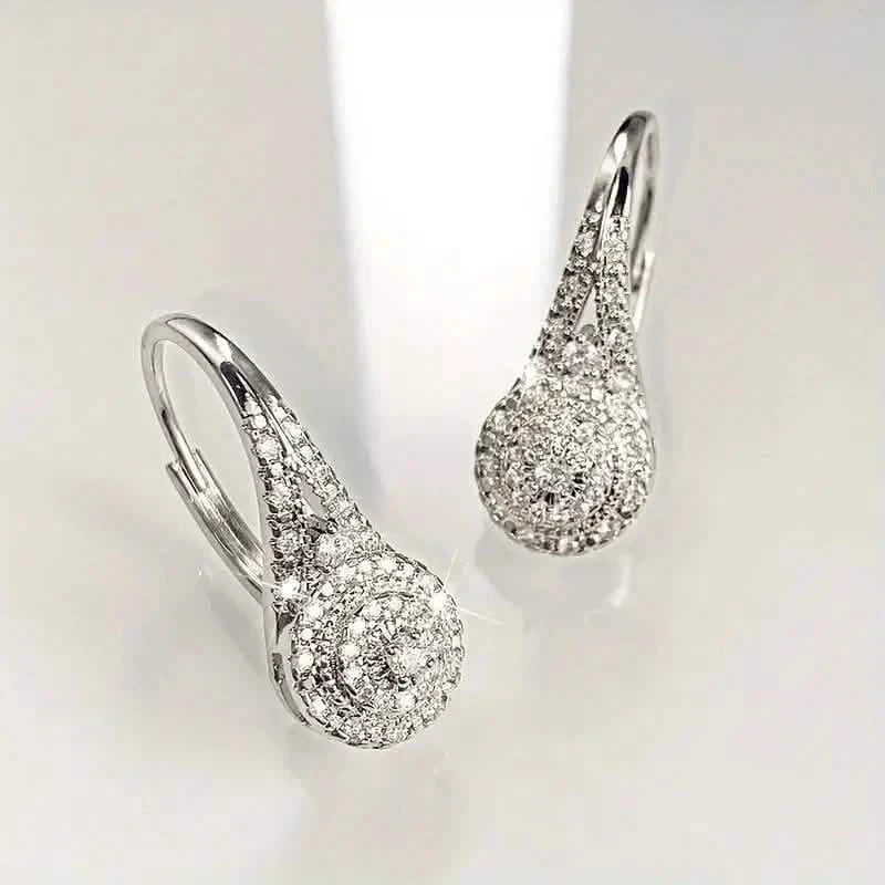 Boucles d'oreilles de luxe Huit Cœurs avec zircone cubique