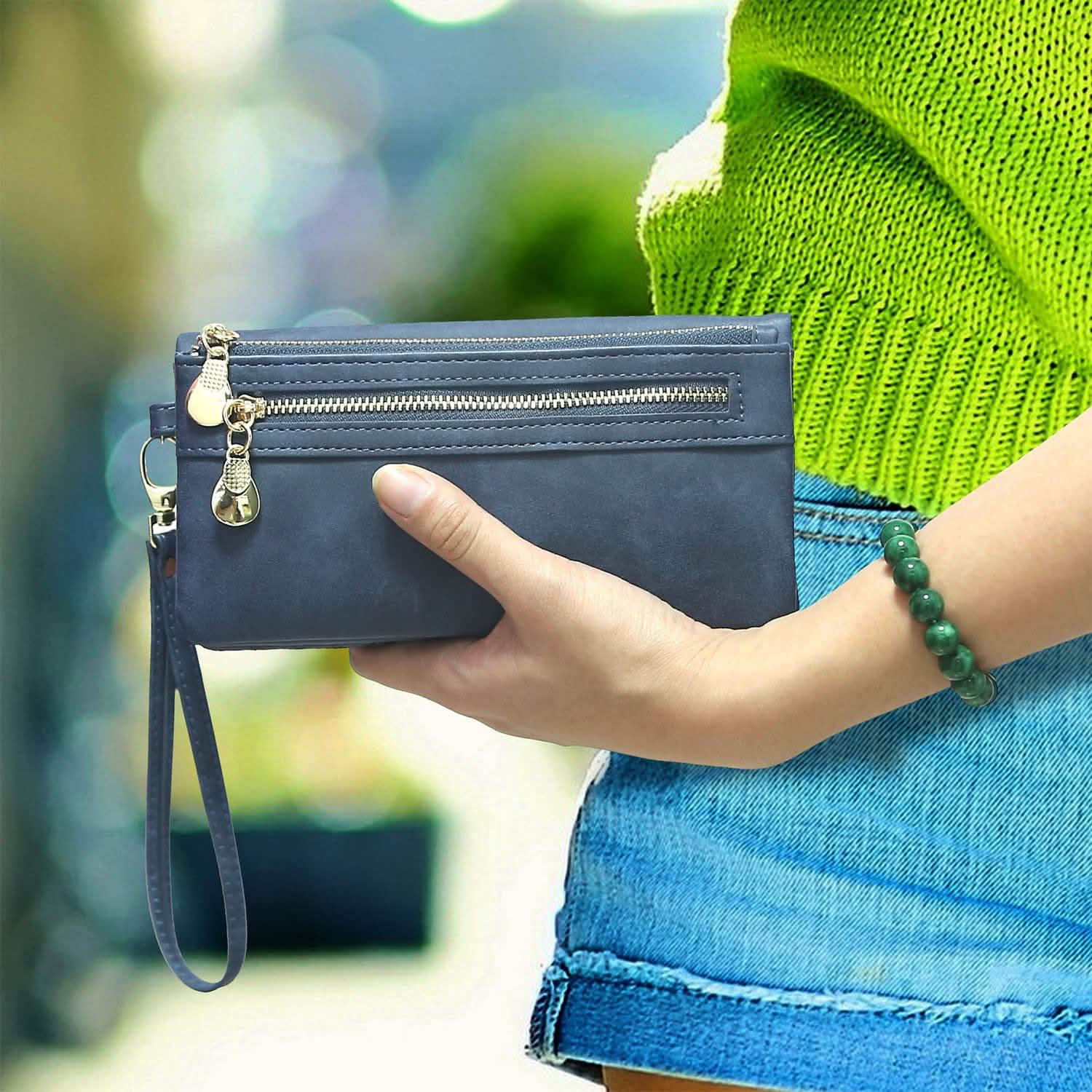 Luxury Women's Leather Clutch Wallet