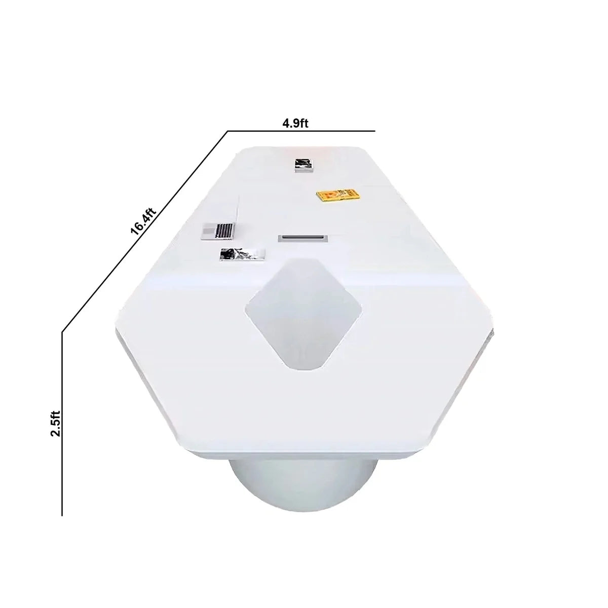 Vertix · Conference Room Table, Tapered Hexagon
