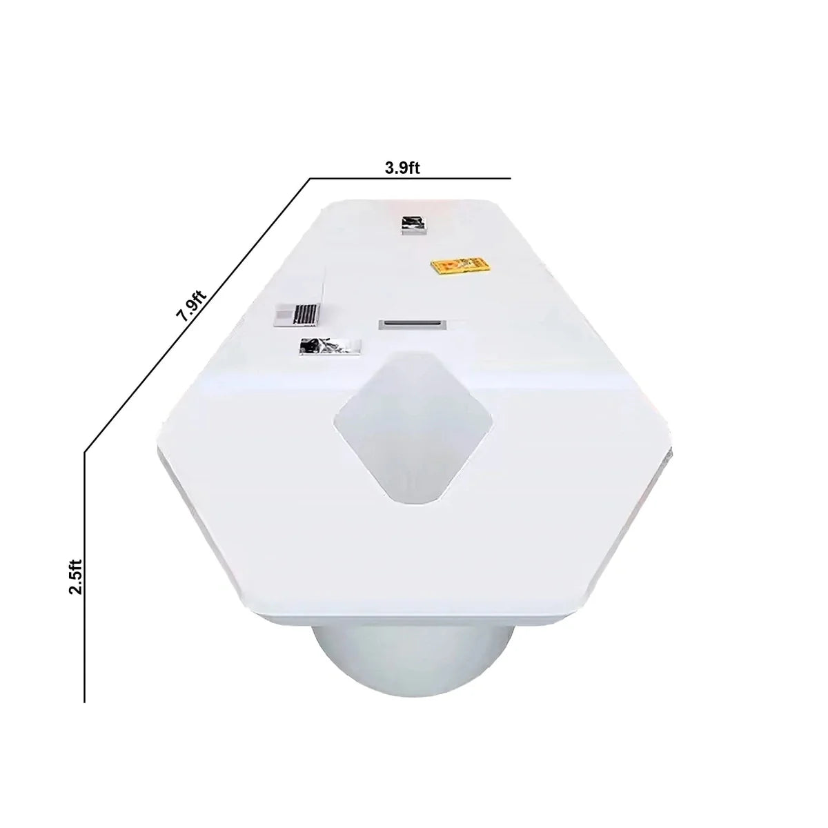 Vertix · Conference Room Table, Tapered Hexagon
