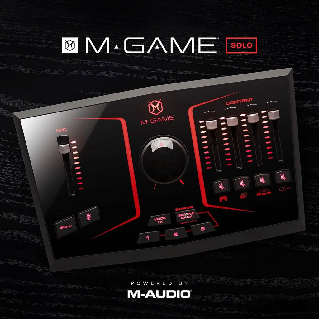 Interface audio USB et mixeur M-Game Solo pour le streaming et le gaming (Reconditionné)