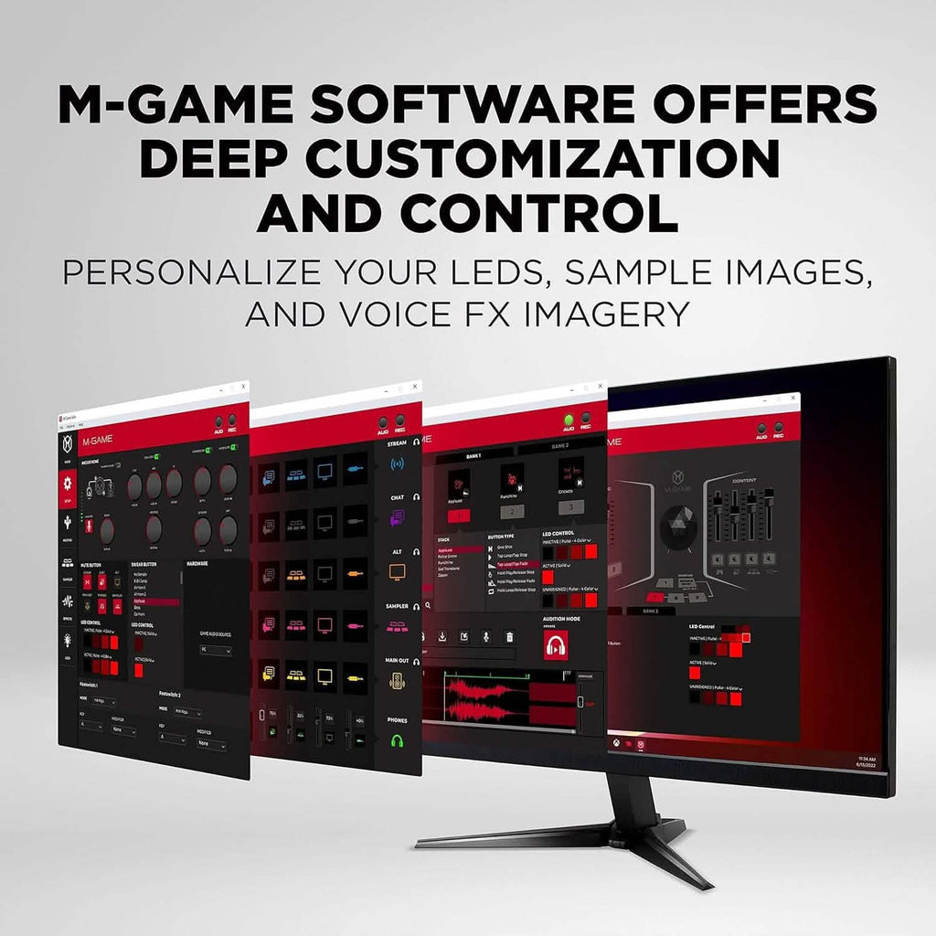 Interface audio USB et mixeur M-Game Solo pour le streaming et le gaming (Reconditionné)