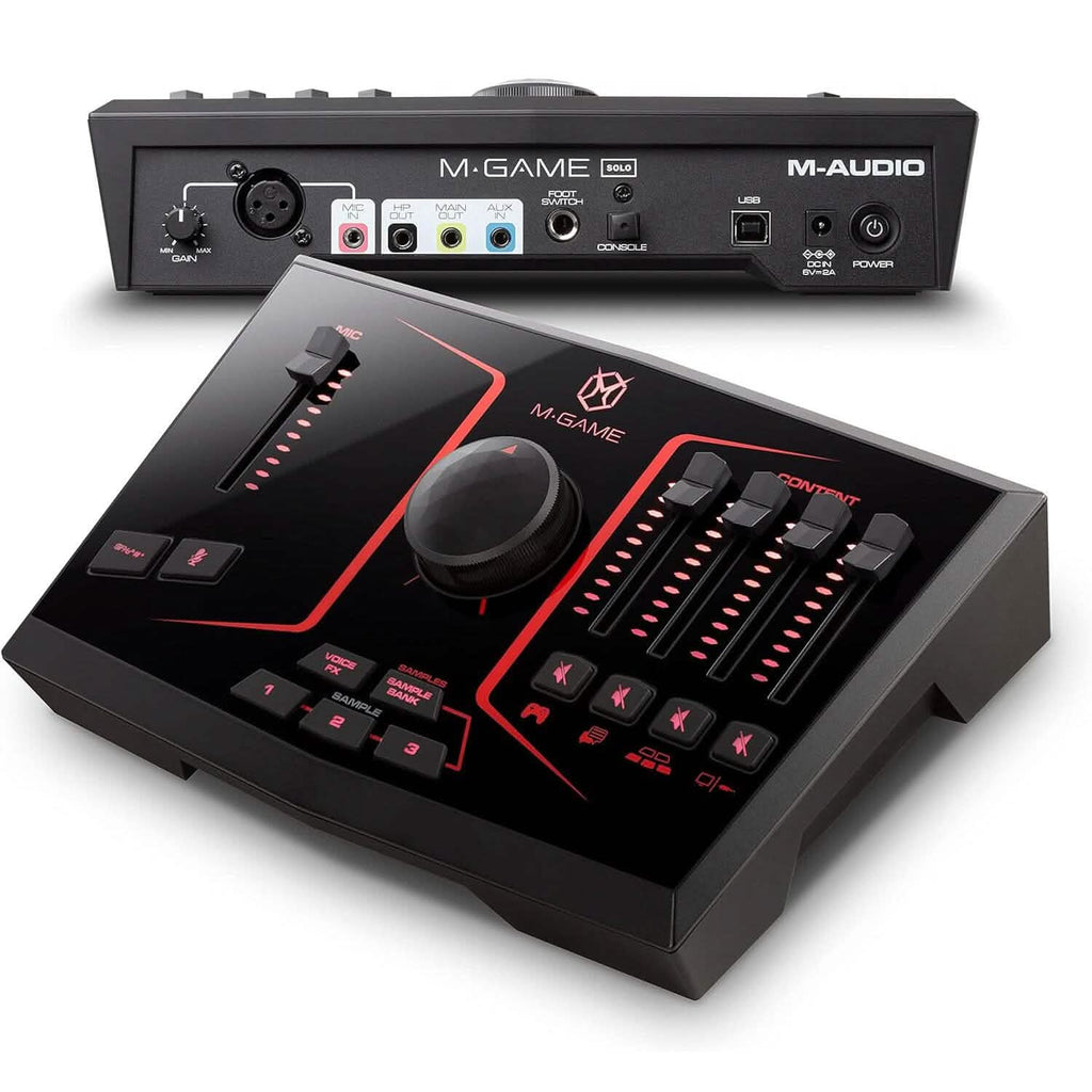 Interface audio USB et mixeur M-Game Solo pour le streaming et le gaming (Reconditionné)