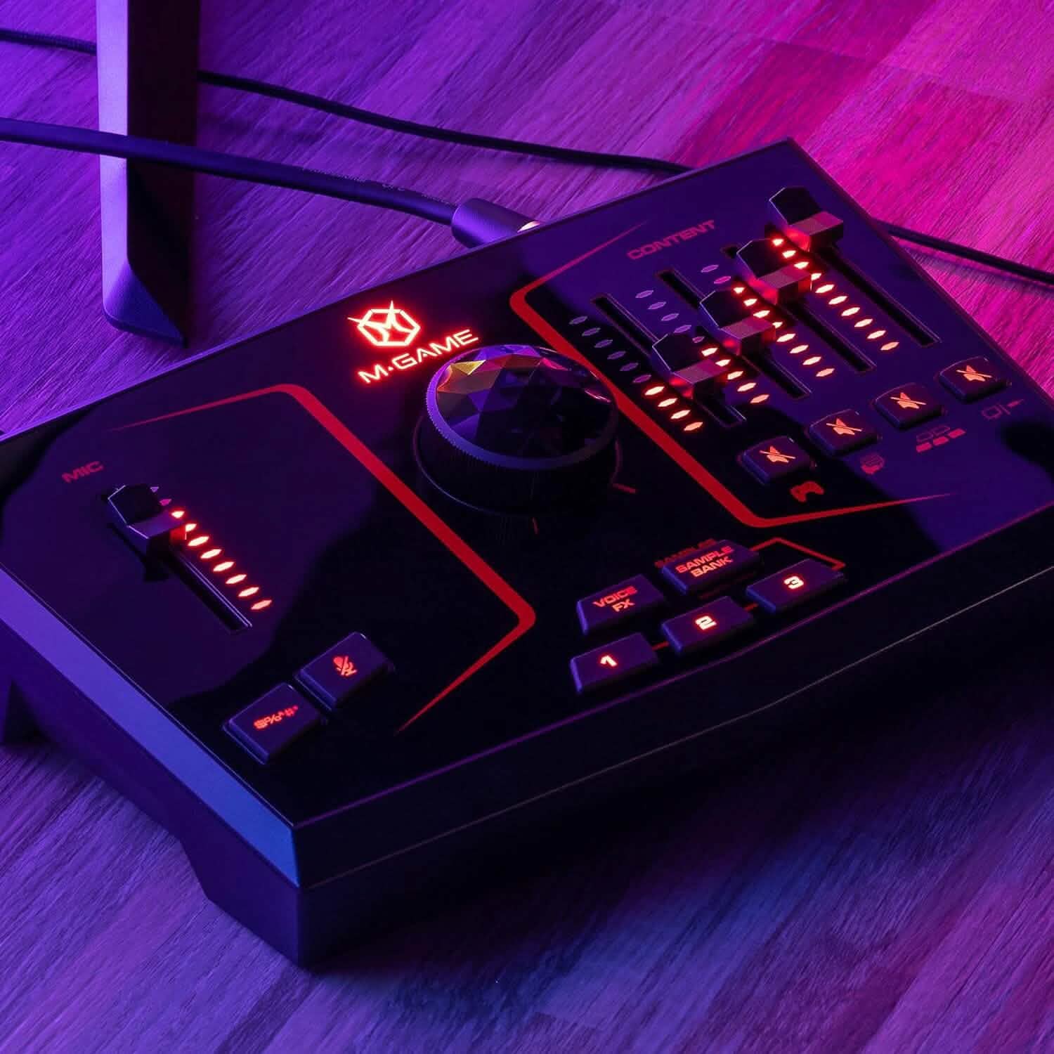 Interface audio USB et mixeur M-Game Solo pour le streaming et le gaming (Reconditionné)