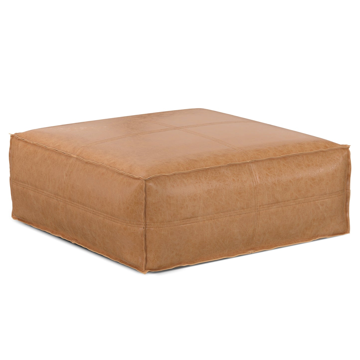 Brody Extra Large Coffee Table Pouf - Distressed