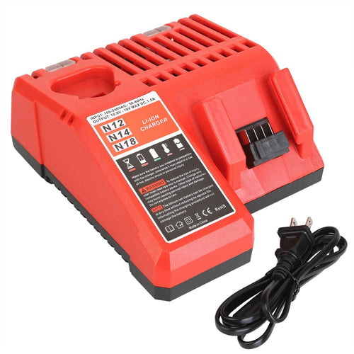 Chargeur rapide M12 M18 compatible avec les batteries Milwaukee
