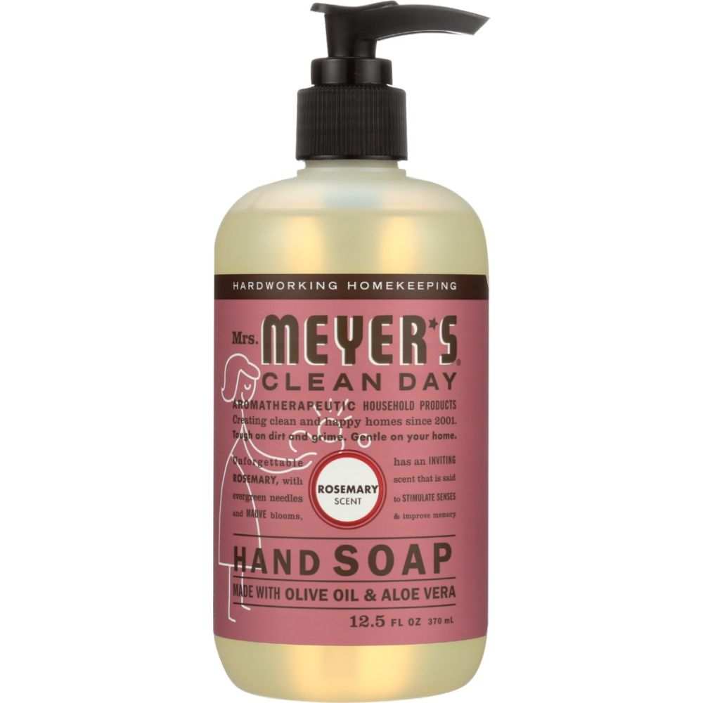 Mrs. Meyer’s Clean Day: Rosemary Liquid Hand Soap -12.5oz |Fresh Hands