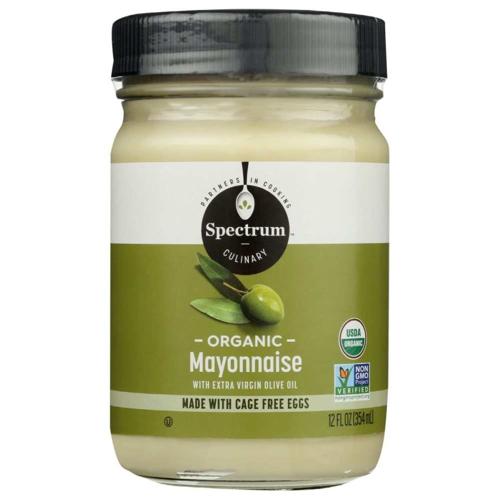 SPECTRUM NATURALS: Organic Mayonnaise with Olive Oil, 12 oz