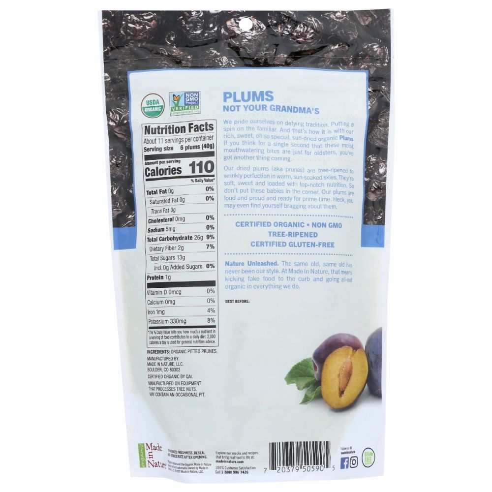 MADE IN NATURE: Dried Plums, 16 oz