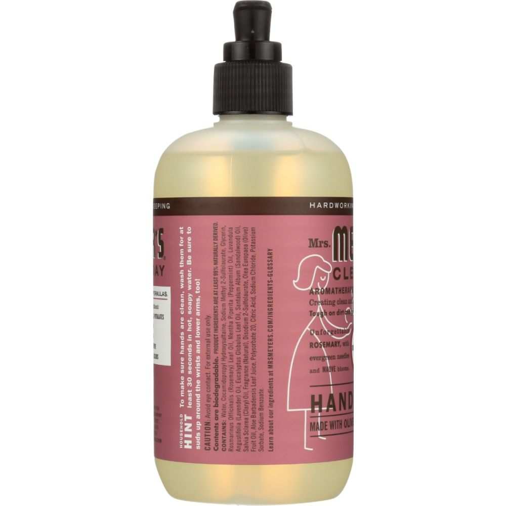 Mrs. Meyer’s Clean Day: Rosemary Liquid Hand Soap -12.5oz |Fresh Hands