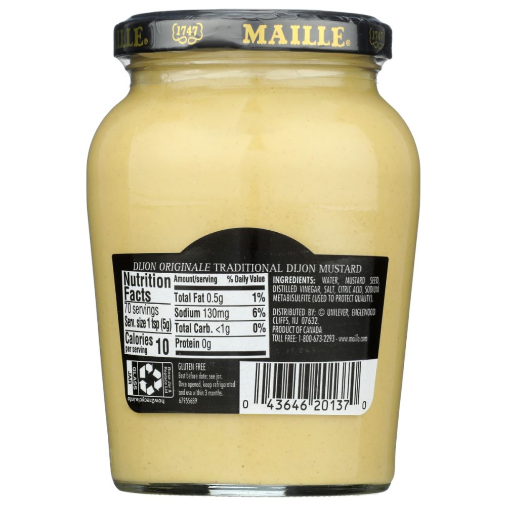 MAILLE: Dijon Original Mustard, 13.4 oz