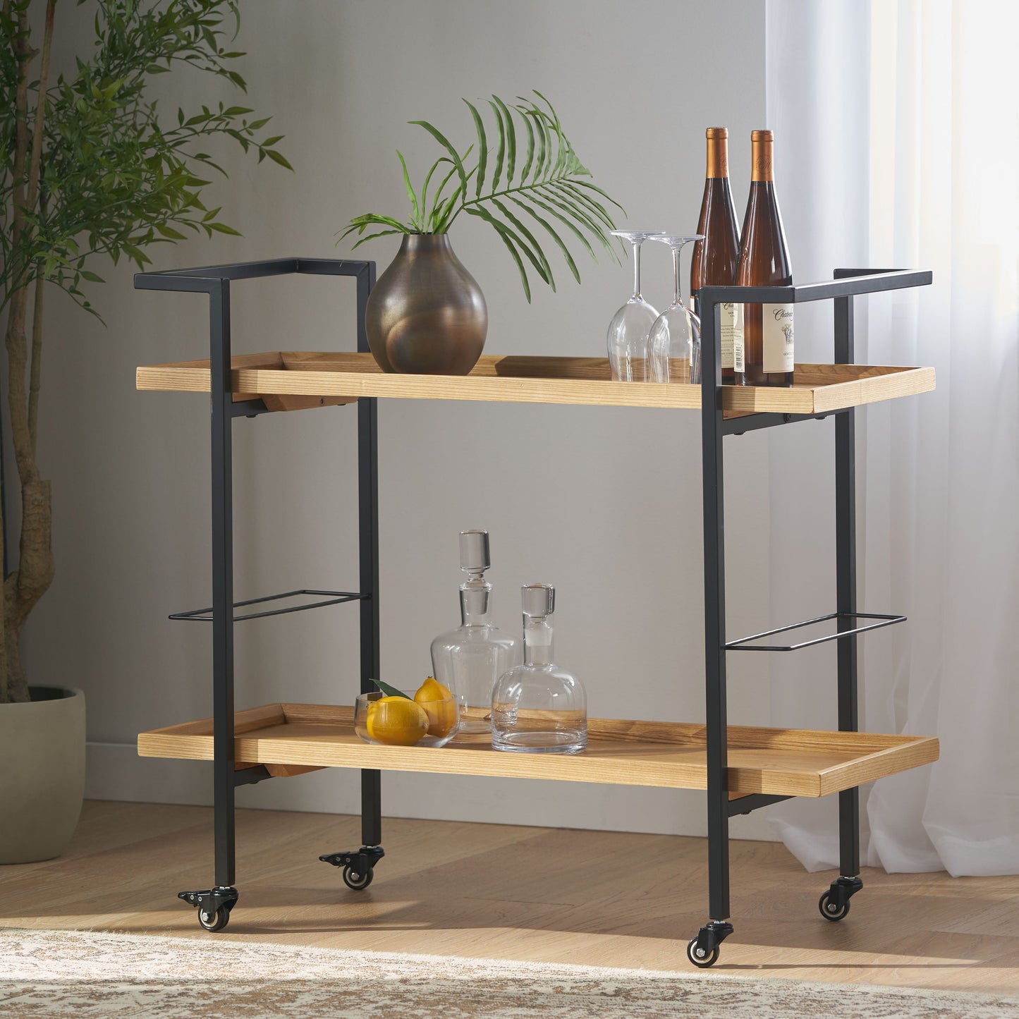Modern Industrial Bar Cart