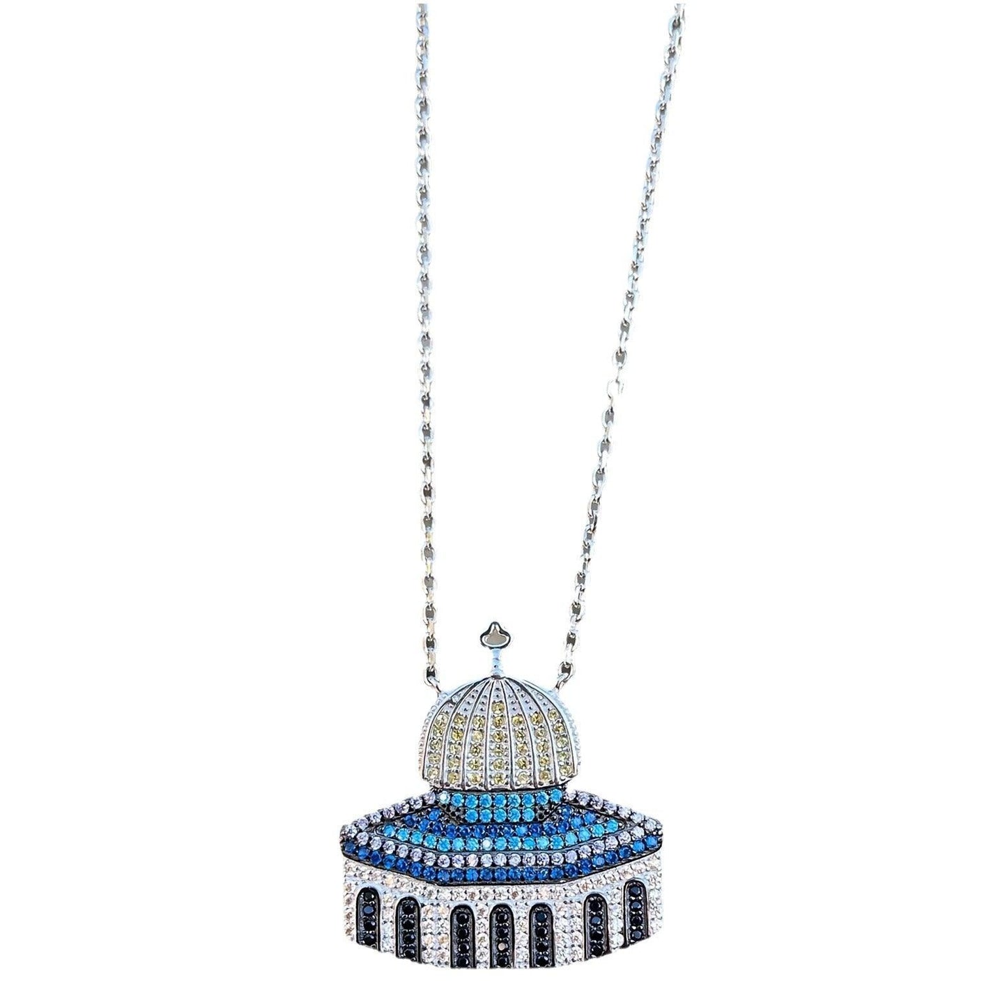 MAC112 Masijid Pattern Keffiyeh Necklace