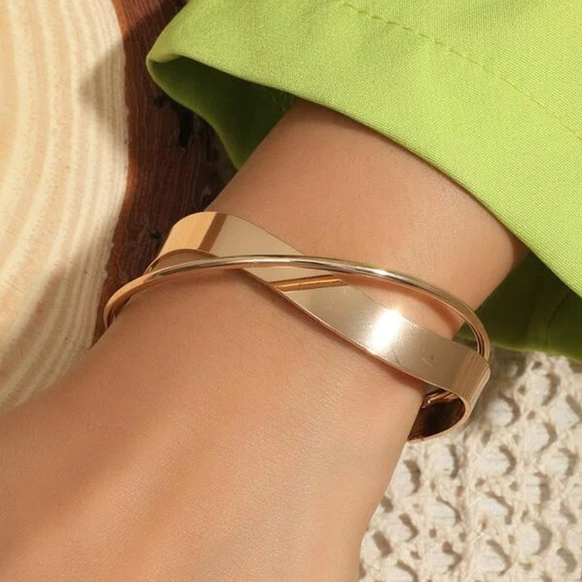 Retro Simple Mixed Open Bracelet(MAC202)