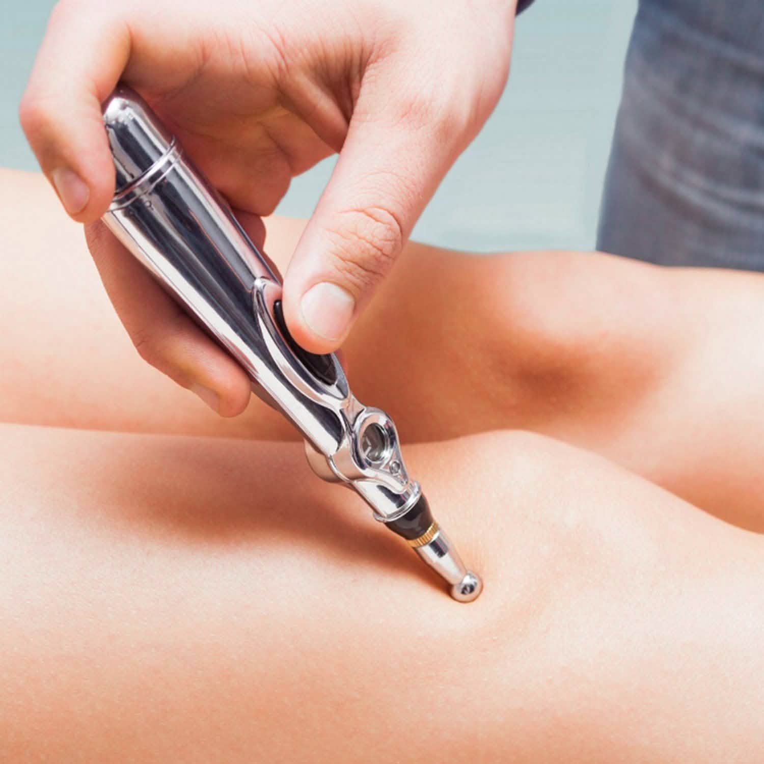 Magnetic Electric Acupuncture Meridians Laser Therapy Heal Massage Pen