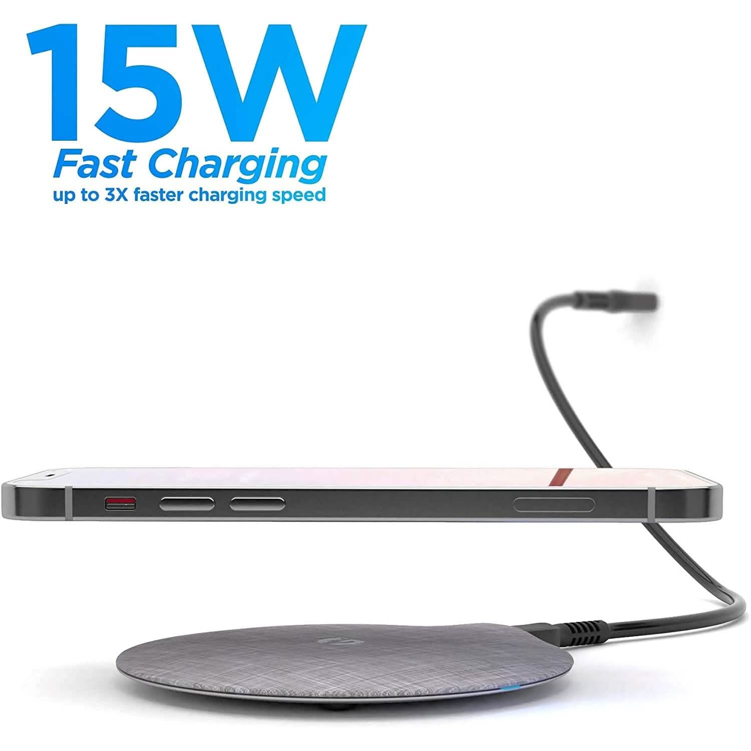 Support de bureau pour chargeur magnétique sans fil compatible MagSafe avec charge rapide de 15 W