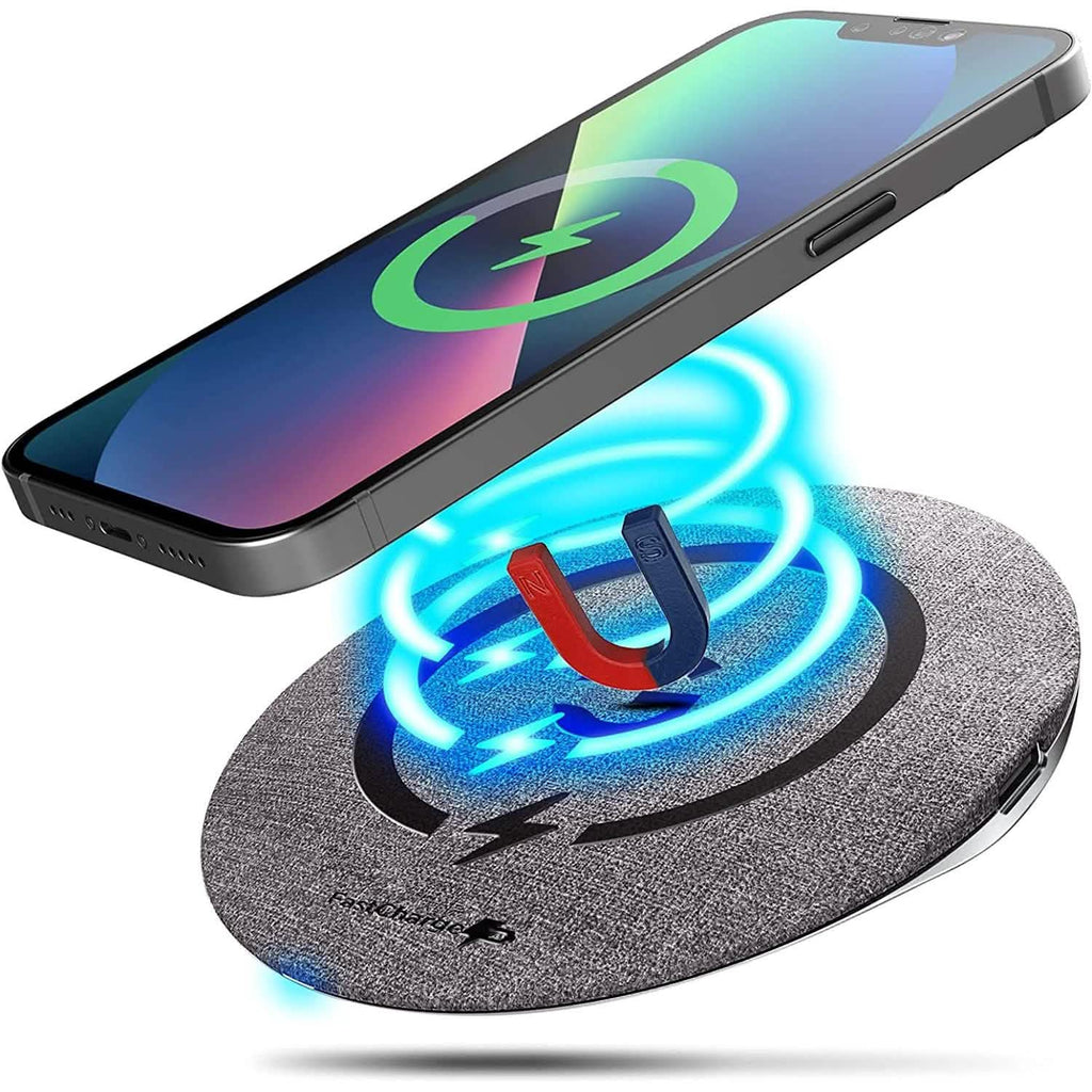 Support de bureau pour chargeur magnétique sans fil compatible MagSafe avec charge rapide de 15 W