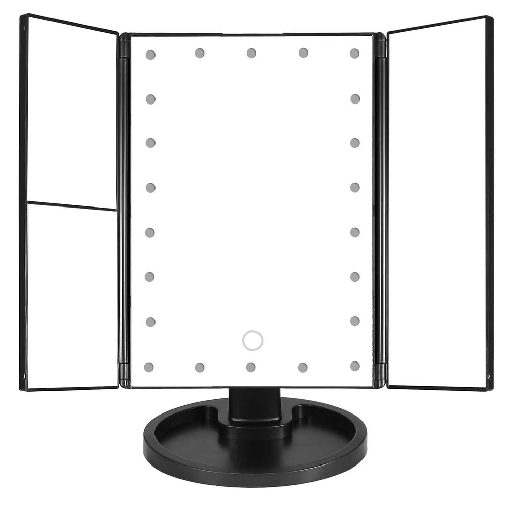 Miroir de maquillage avec 22 lumières LED