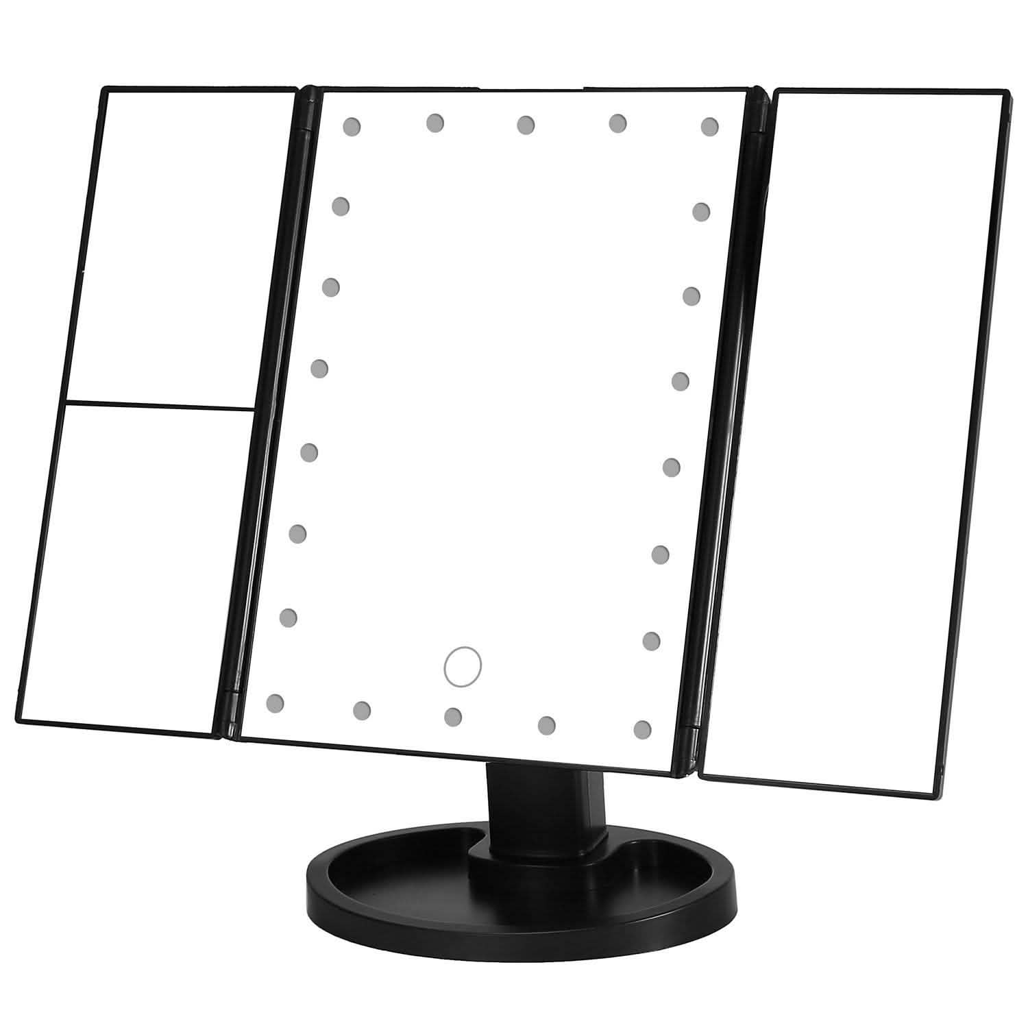 Miroir de maquillage avec 22 lumières LED