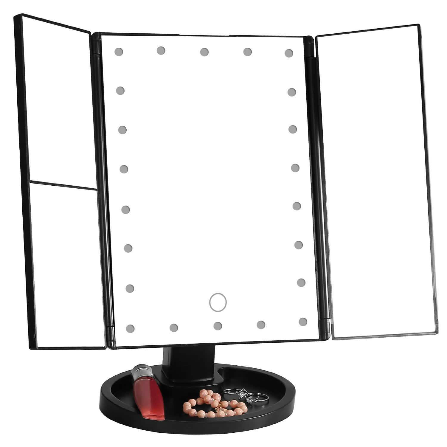 Miroir de maquillage avec 22 lumières LED