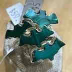 Malachite Ring Size 9 "Going Batty"