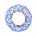 Panier de fleurs de décompression Mandala et jouets sensoriels en anneau d'acier