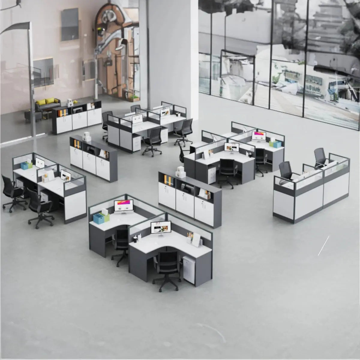 Lintra · Straight Workstation Cubicle