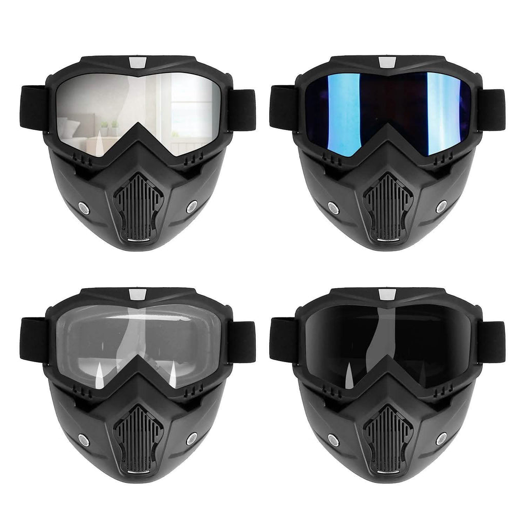 Mask Riding Goggle with Adjustable Non-slip Trip Mouth Filter