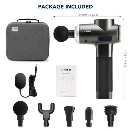 Pistolet de massage Percussion Profonde pour Soulagement Musculaire et Douleurs