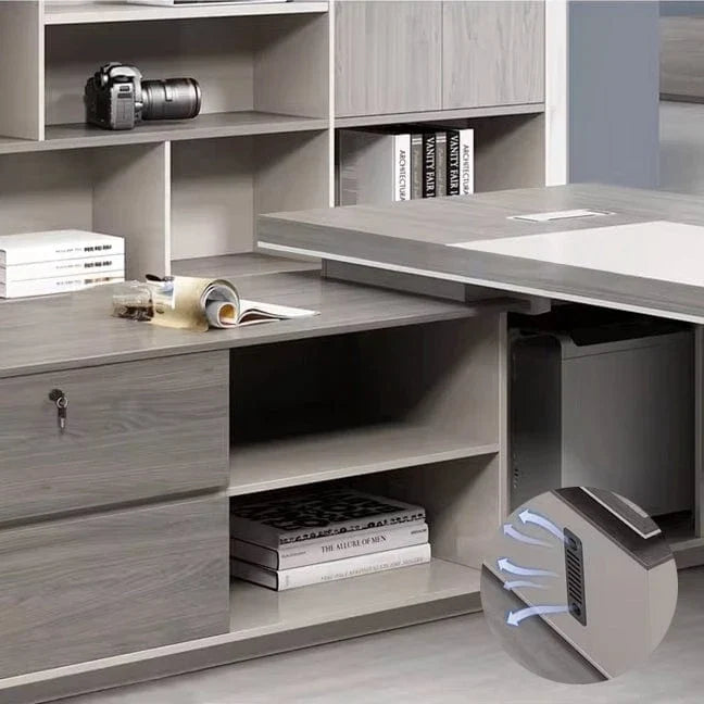 Purdue · Modern L-Shaped Executive Desk