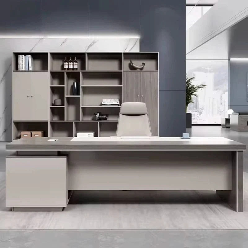 Purdue · Modern L-Shaped Executive Desk