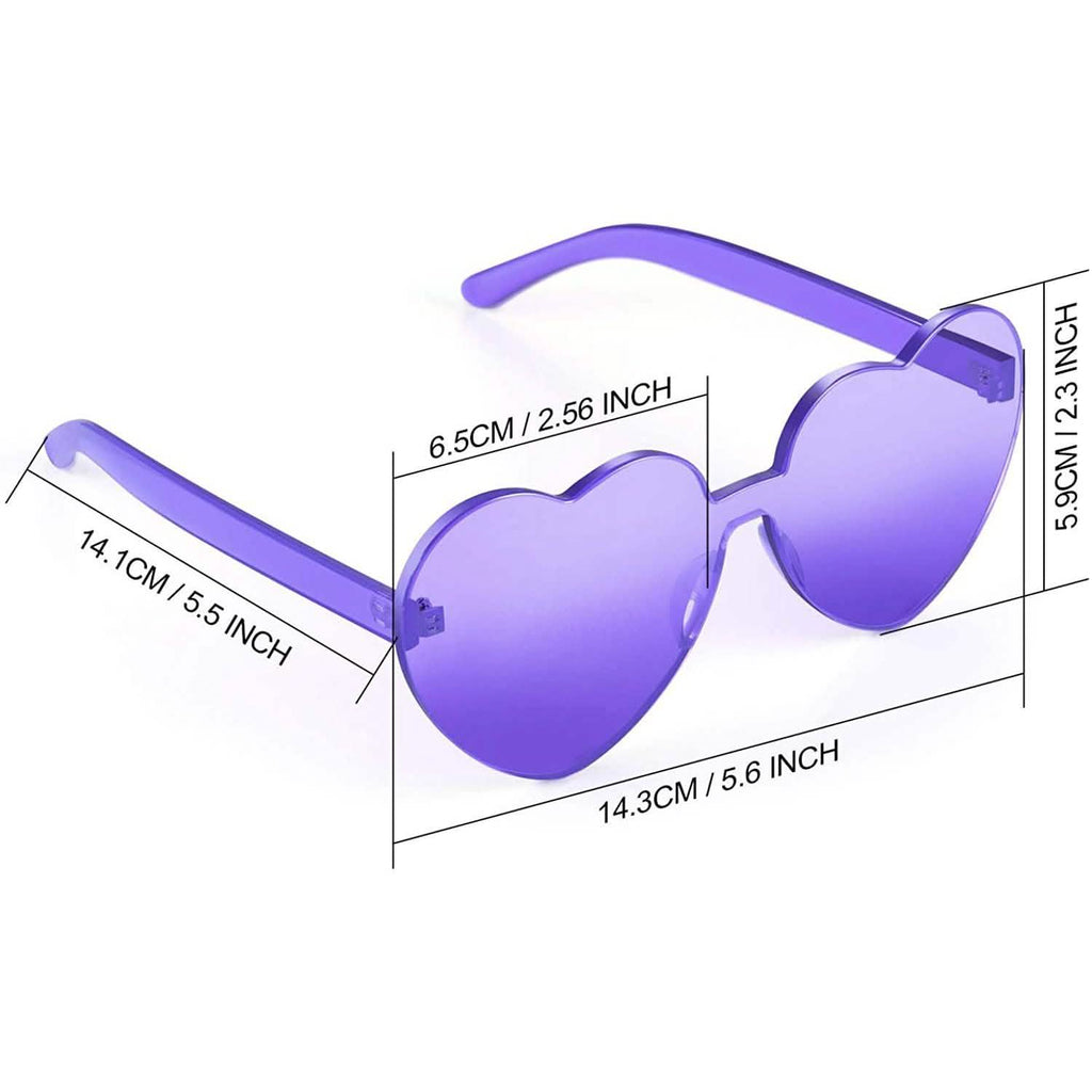 Maxdot Heart Shape Sunglasses Party Sunglasses