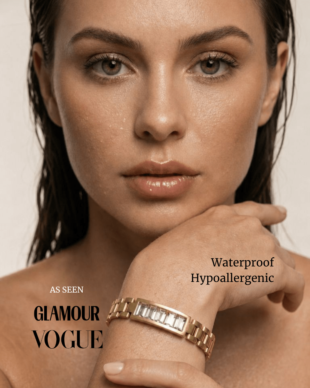 Maxine Waterproof Link Chain Crystal Bracelet