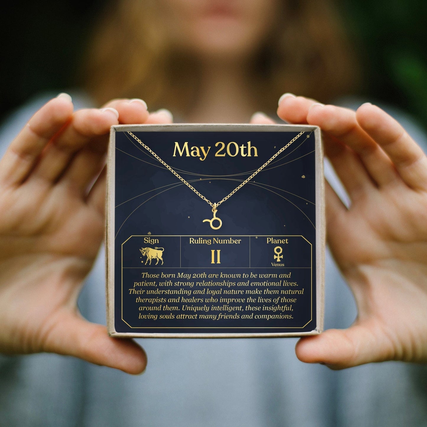 May 20th Taurus Necklace