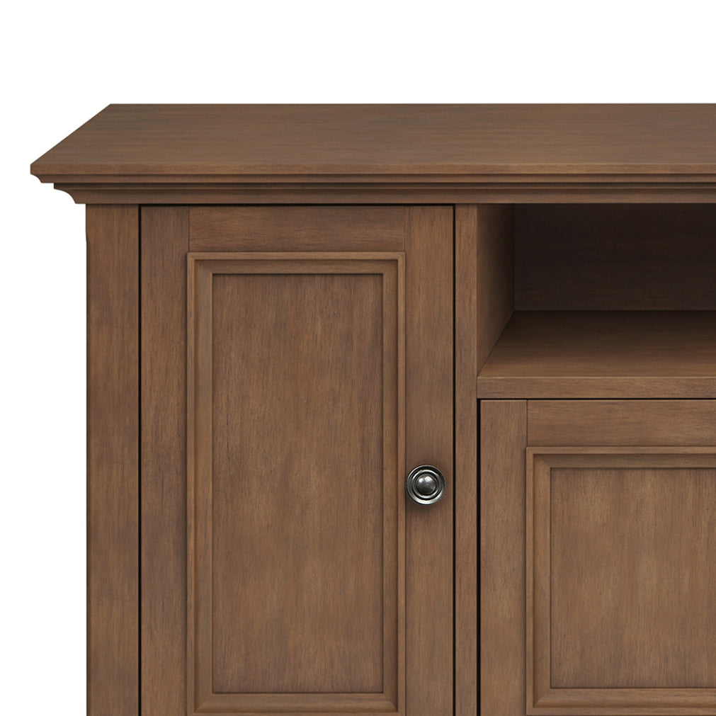 Amherst 72 Inch Wide Solid Wood TV Stand in Rustic
