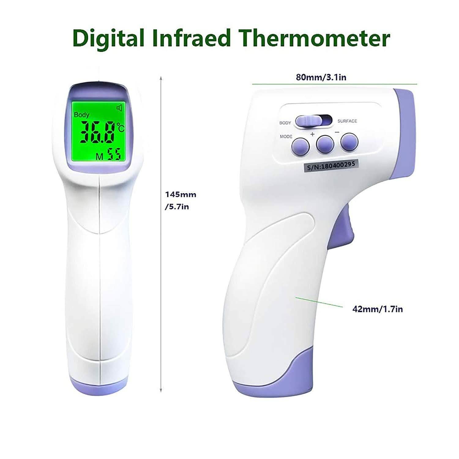 Thermomètre infrarouge médical numérique sans contact à laser - F103