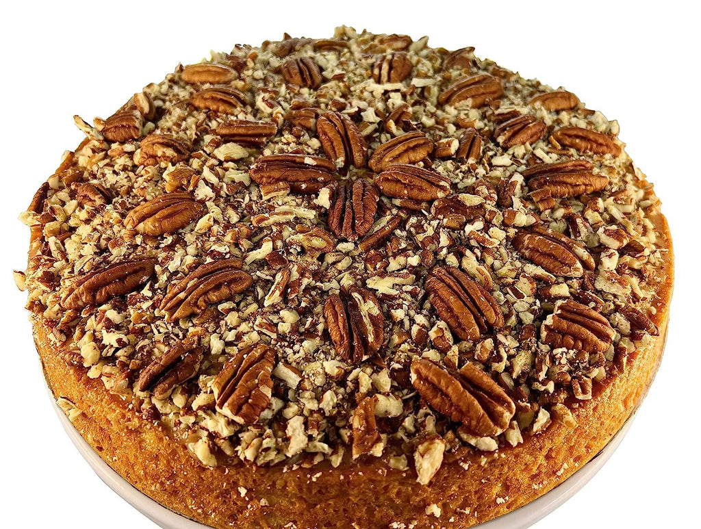 Andy Anand Caramel Pecan Cake, 9-Inch, 2 lb – Gift Boxed, Birthday, Wedding, Anniversary, Christmas, Mother's & Father's Day Dessert Gift