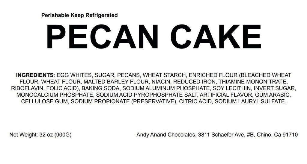 Andy Anand Caramel Pecan Cake, 9-Inch, 2 lb – Gift Boxed, Birthday, Wedding, Anniversary, Christmas, Mother's & Father's Day Dessert Gift