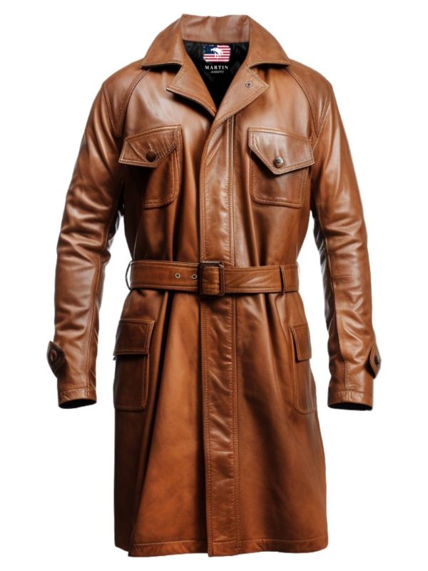 Men Brown Leather Coat – Leather Coat Brown for Men