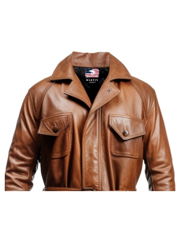 Men Brown Leather Coat – Leather Coat Brown for Men