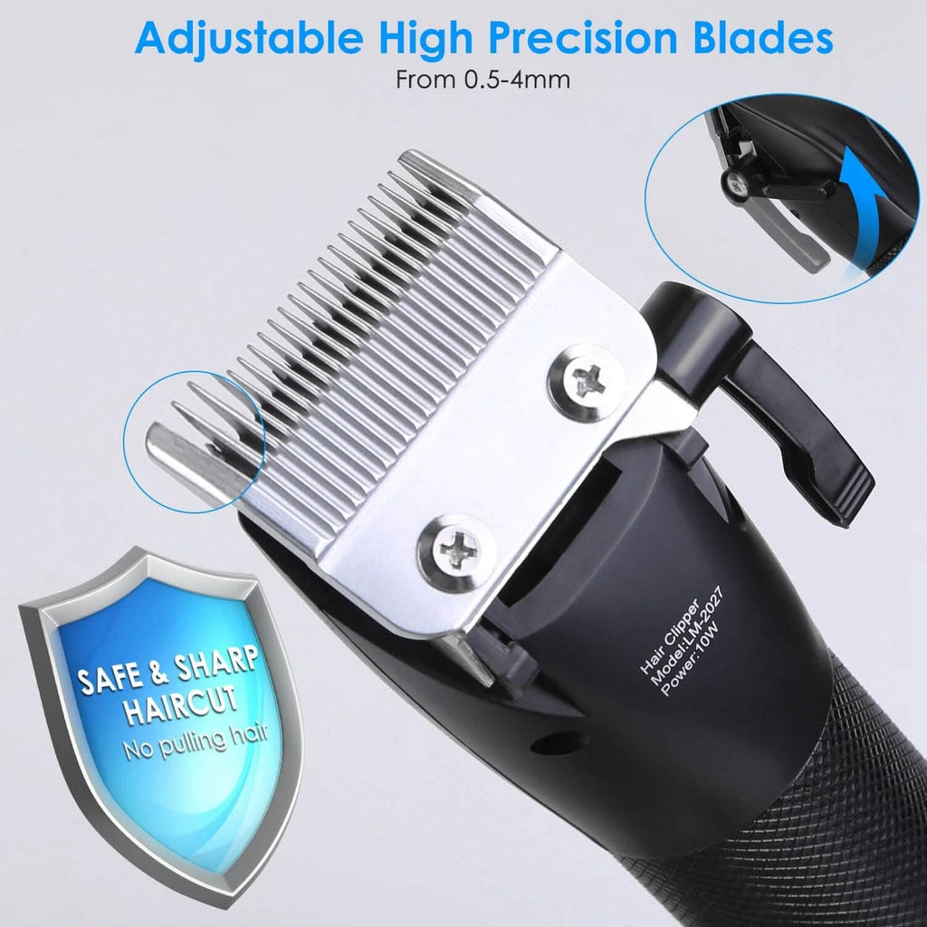 Men Electric Barber Clipper Hair Cutting Combo Set T Outliner Shaver Trimmers