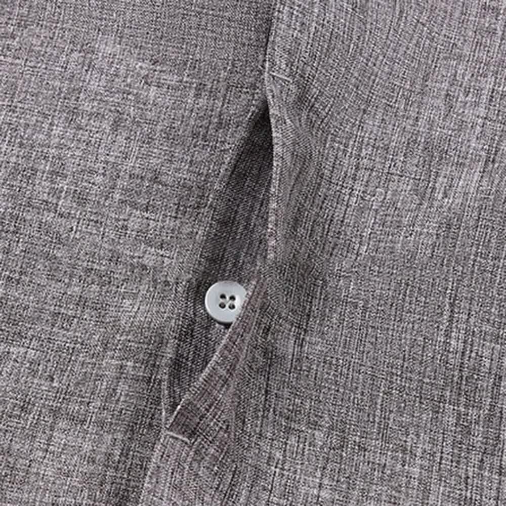 Men's Button Down Shirt Short Sleeve Plain Lapel