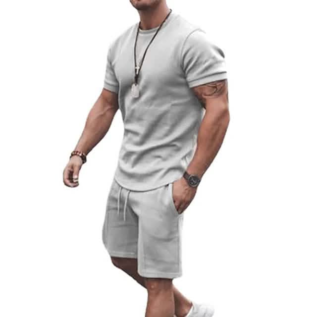 Ensemble t-shirt et short de sport décontracté pour homme
