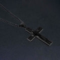 Men's Cross Necklaces in Stainless Steel