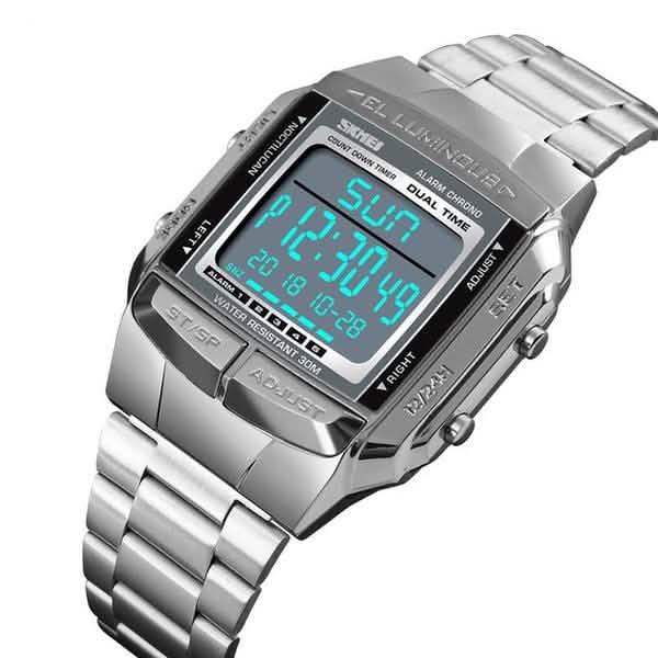 Montre numérique à LED pour homme