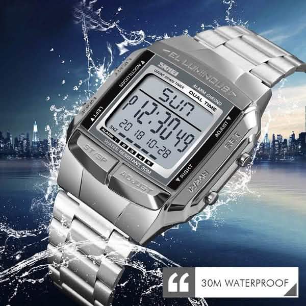 Montre numérique à LED pour homme