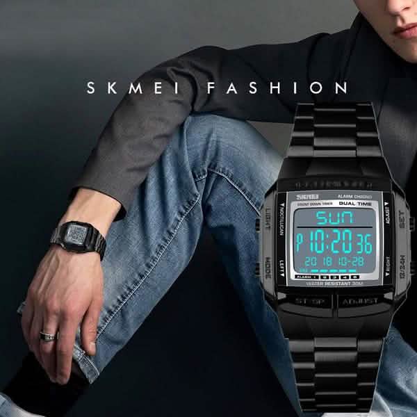 Montre numérique à LED pour homme