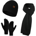 Men's Scaves and Beanie Hat Themal Gloves Set