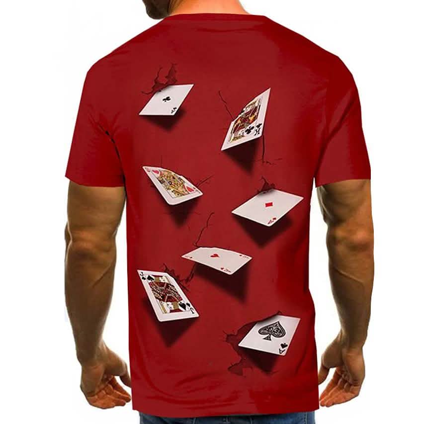 メンズTシャツ グラフィックシミュレーション 半袖 カジュアルトップス